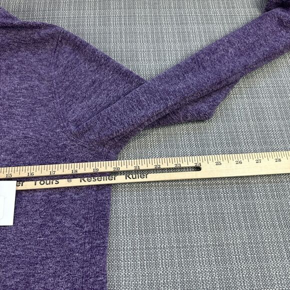 Duluth Trading Pullover Womens Small Fleece‎ Sweatshirt Purple Tunic Thumb Holes - Picture 7 of 9